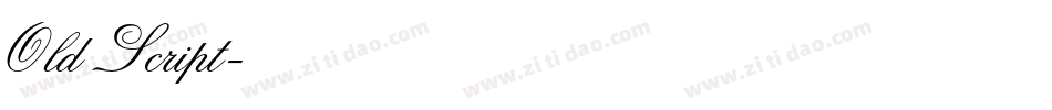 Old Script字体转换
